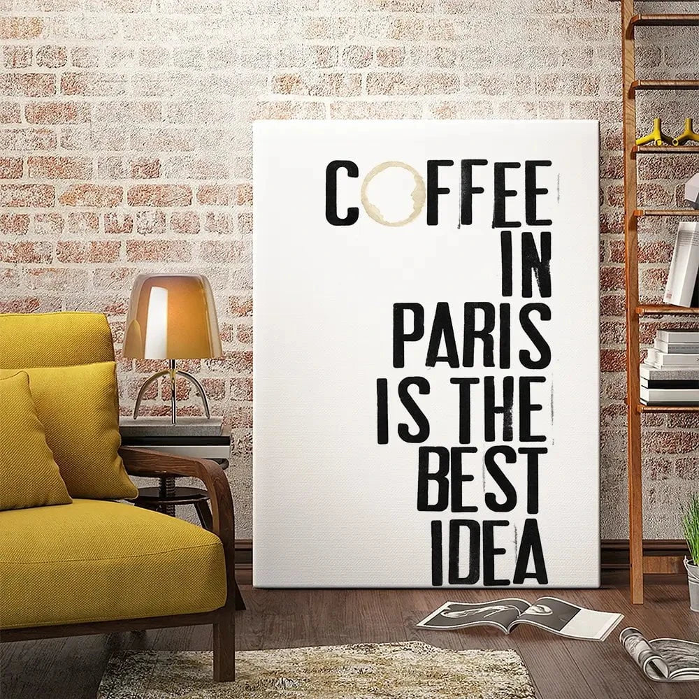 Coffee In Paris Canvas Print Coffee In Paris Canvas Print wall art product Deborah Velasquez