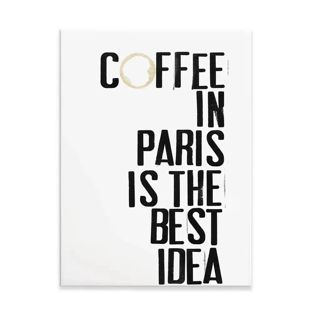 Coffee In Paris Canvas Print Coffee In Paris Canvas Print wall art product Deborah Velasquez