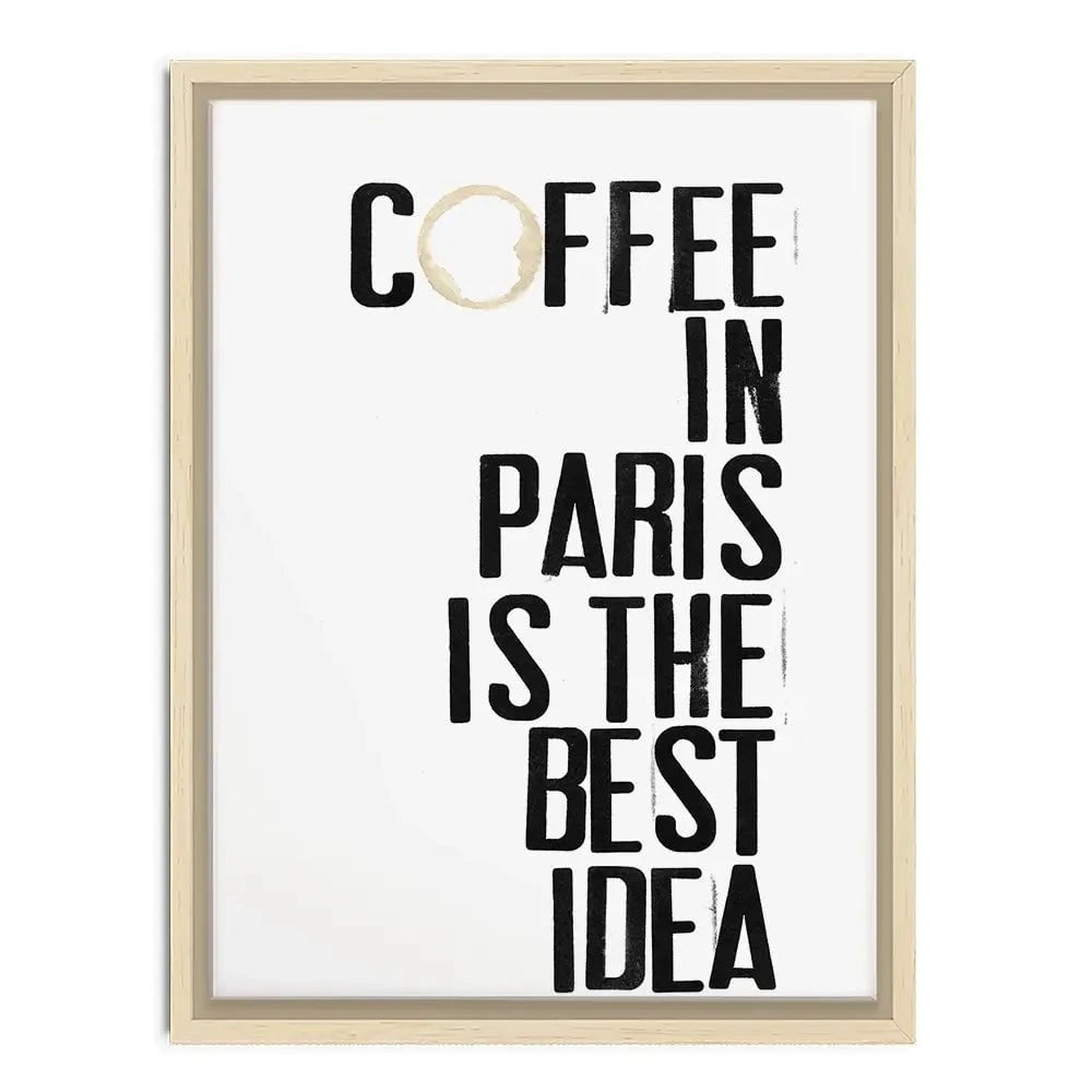 Coffee In Paris Canvas Print Coffee In Paris Canvas Print wall art product Deborah Velasquez