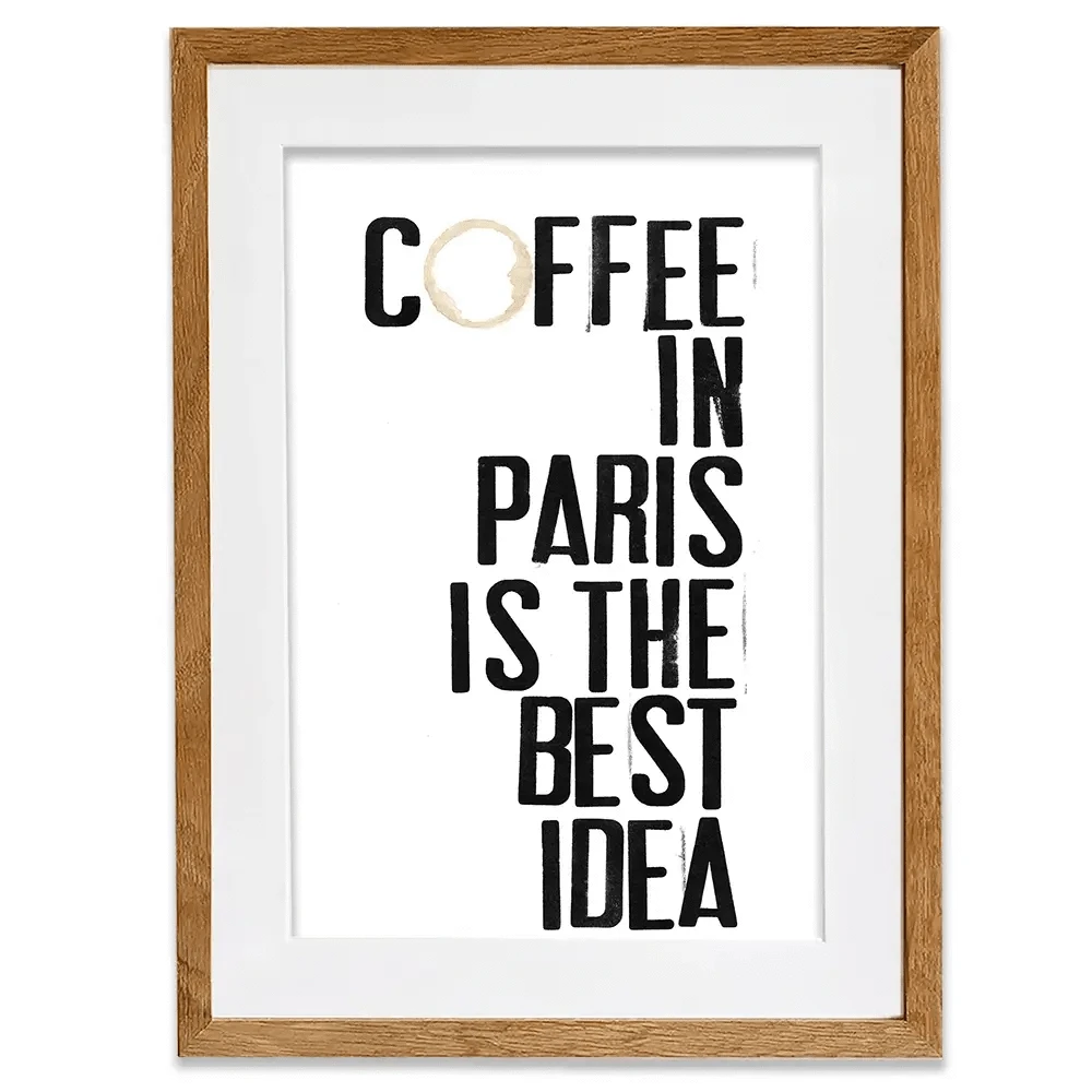 Coffee In Paris Framed Art Print Coffee In Paris Framed Art Print wall art product Deborah Velasquez