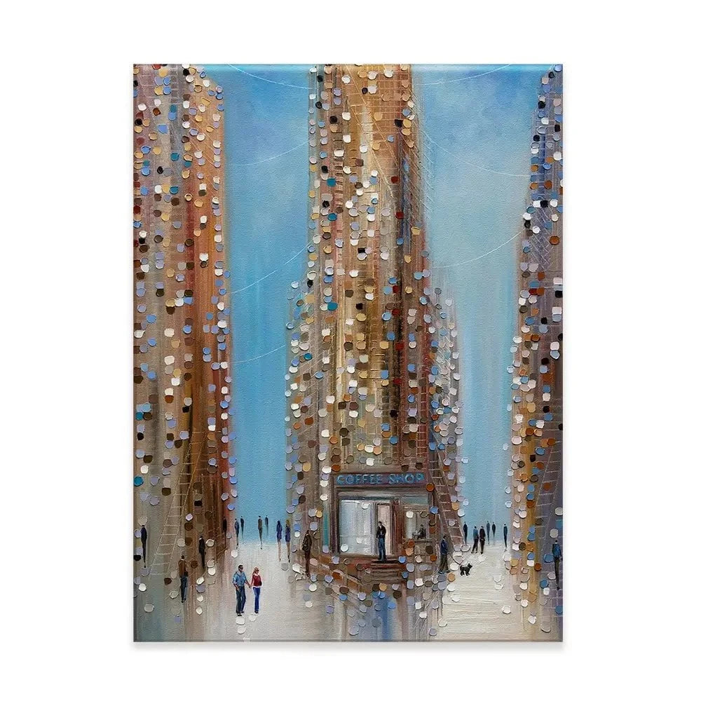 Coffee Shop Canvas Print Coffee Shop Canvas Print wall art product Ekaterina Ermilkina