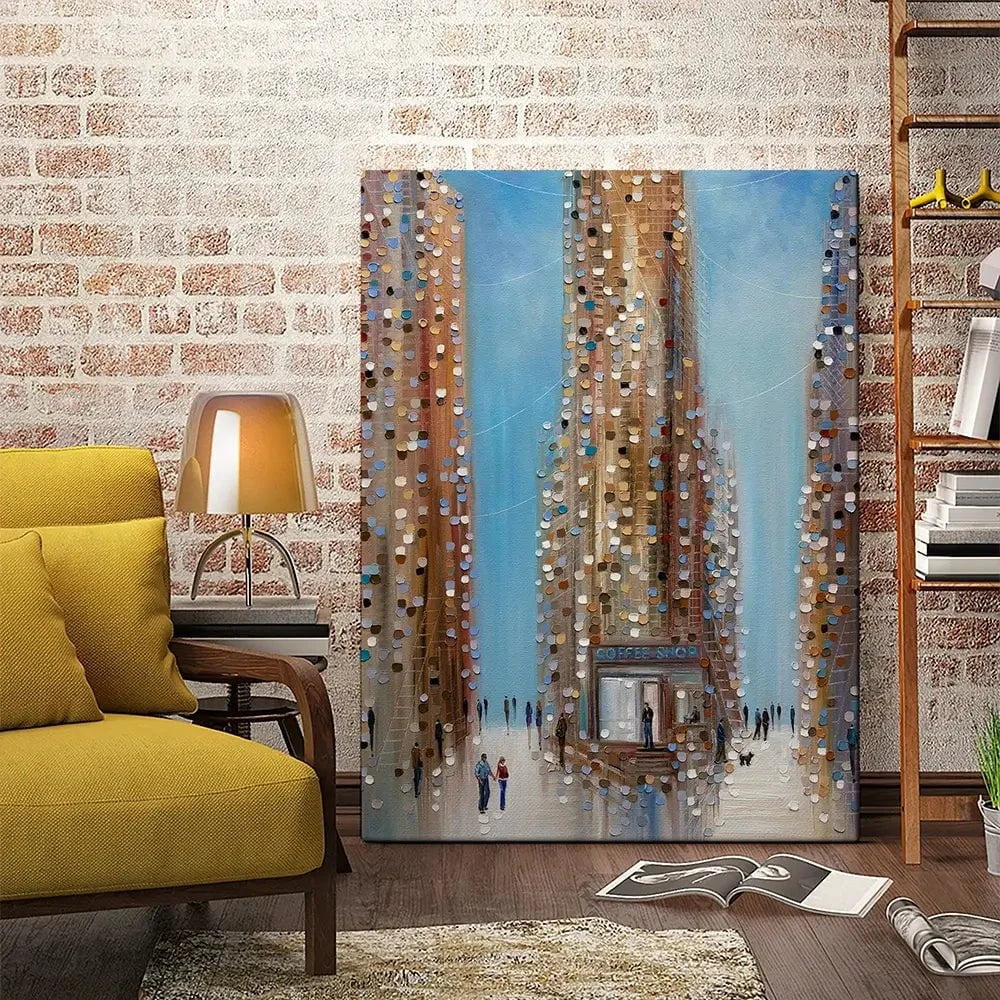 Coffee Shop Canvas Print Coffee Shop Canvas Print wall art product Ekaterina Ermilkina