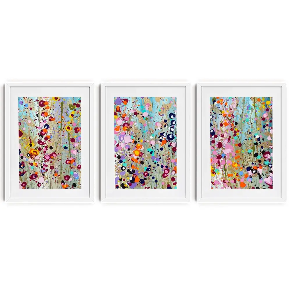 Collette Framed Art Print Trio Collette Framed Art Print Trio wall art product Scarlet Sky Studio