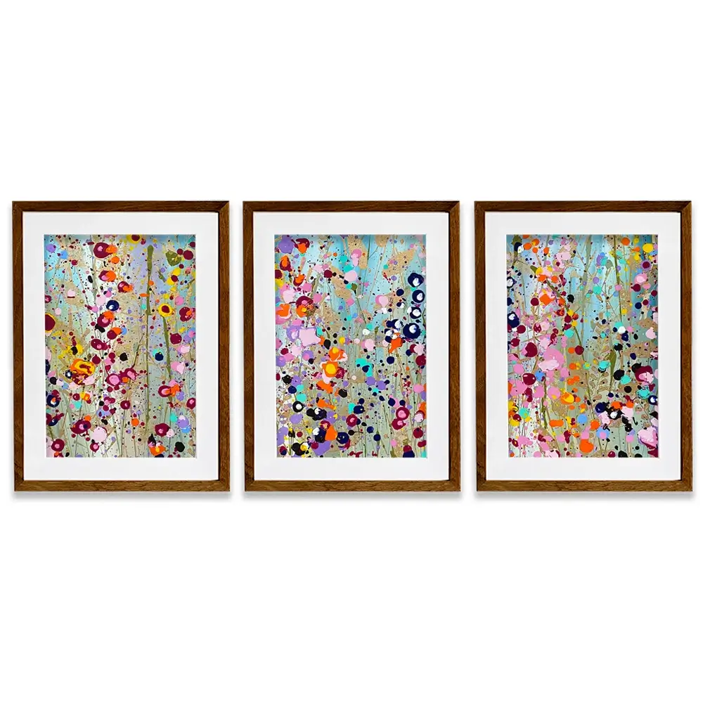 Collette Framed Art Print Trio Collette Framed Art Print Trio wall art product Scarlet Sky Studio