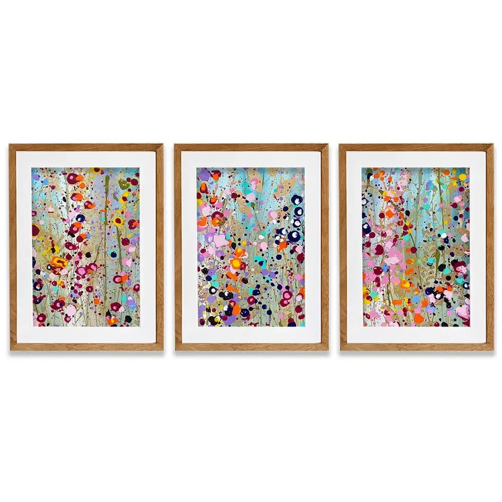 Collette Framed Art Print Trio Collette Framed Art Print Trio wall art product Scarlet Sky Studio