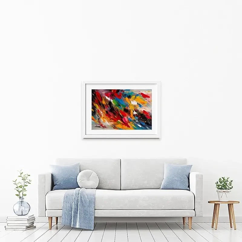 Colour Blast Framed Art Print Colour Blast Framed Art Print wall art product Violeta Allaberdieva