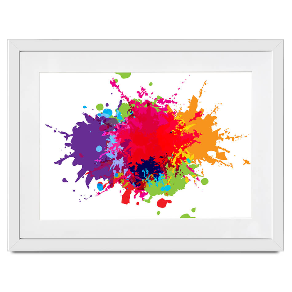 Colour Splat Framed Art Print Colour Splat Framed Art Print wall art product Mrspopman1985 / Shutterstock