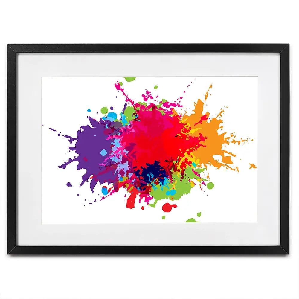 Colour Splat Framed Art Print Colour Splat Framed Art Print wall art product Mrspopman1985 / Shutterstock