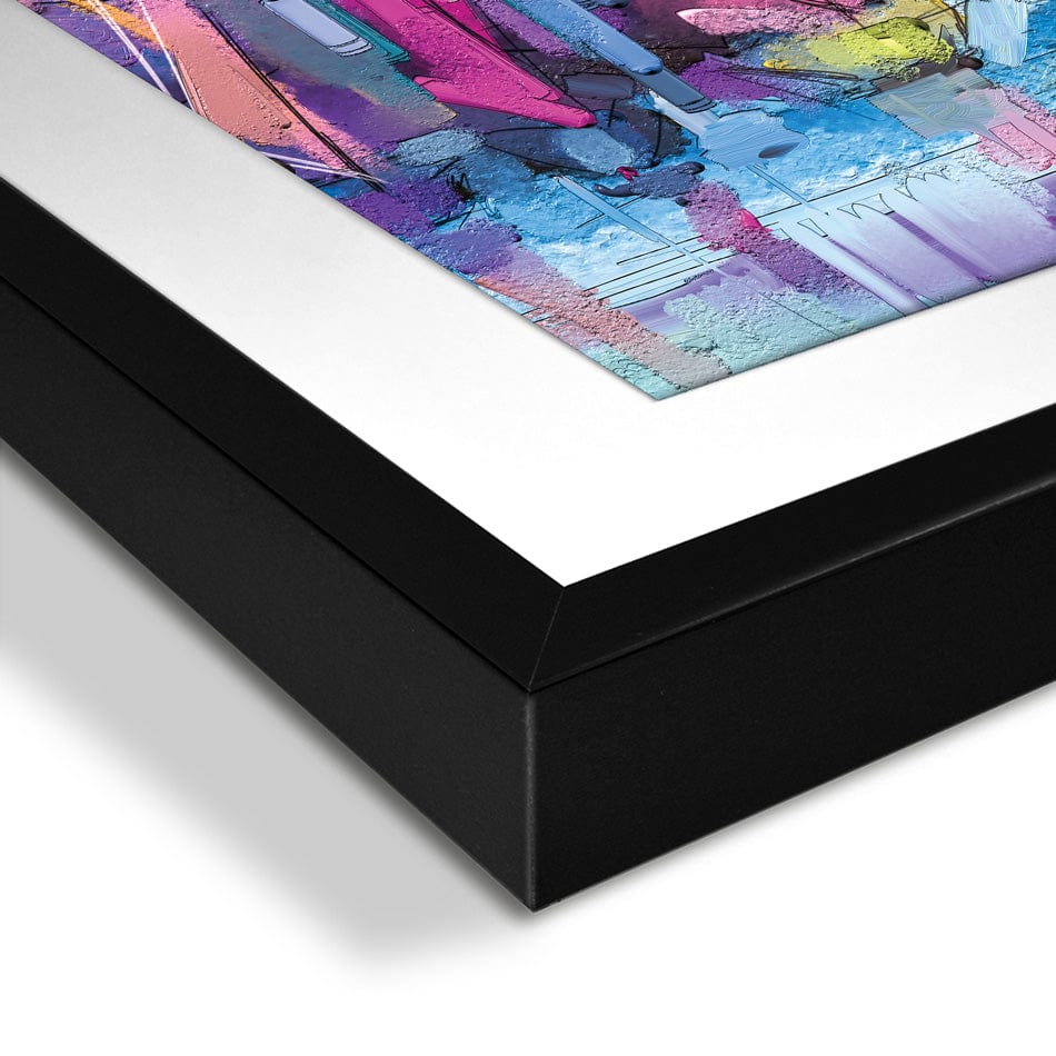 Coloured Boats Square Framed Art Print wall art product pluie_r / Shutterstock