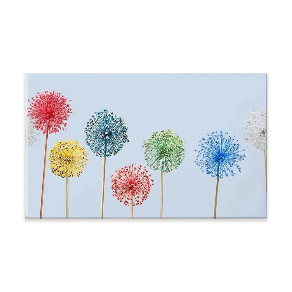 Coloured Dandelions Canvas Print Coloured Dandelions Canvas Print wall art product Svetlana Foote / Shutterstock
