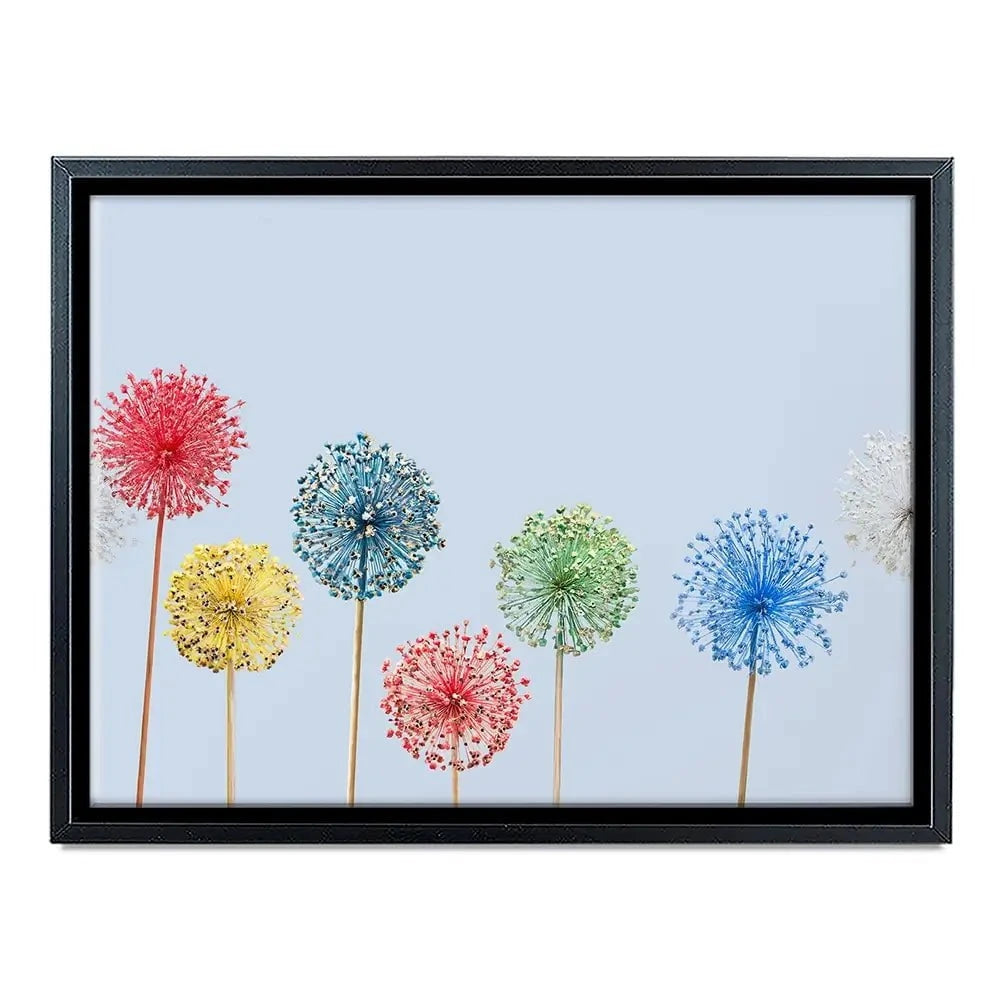 Coloured Dandelions Canvas Print Coloured Dandelions Canvas Print wall art product Svetlana Foote / Shutterstock