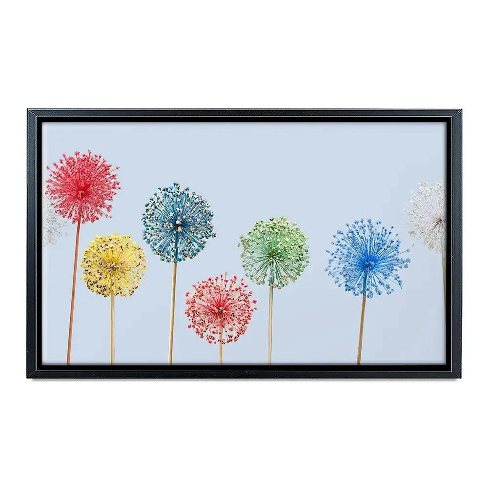 Coloured Dandelions Canvas Print Coloured Dandelions Canvas Print wall art product Svetlana Foote / Shutterstock