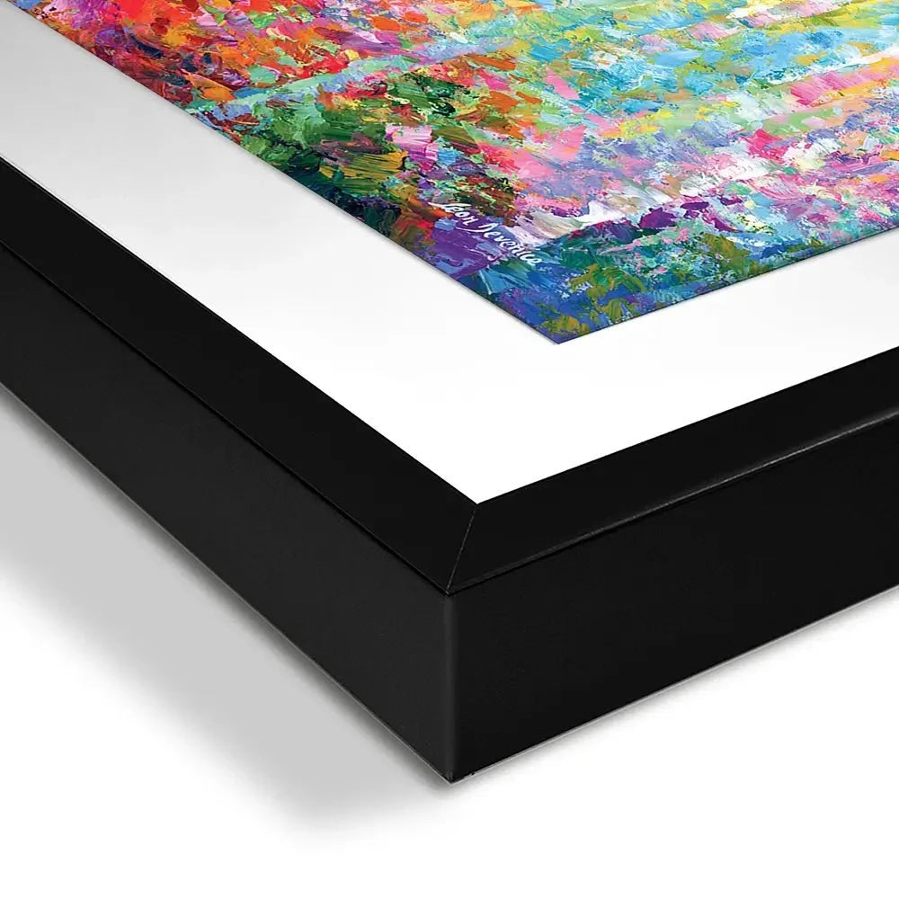 Colourful Abstract Birch Trees Framed Art Print Colourful Abstract Birch Trees Framed Art Print wall art product Leon Devenice