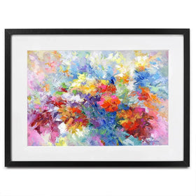 Colourful Abstract Floral 2 Framed Art Print Colourful Abstract Floral 2 Framed Art Print wall art product Leon Devenice