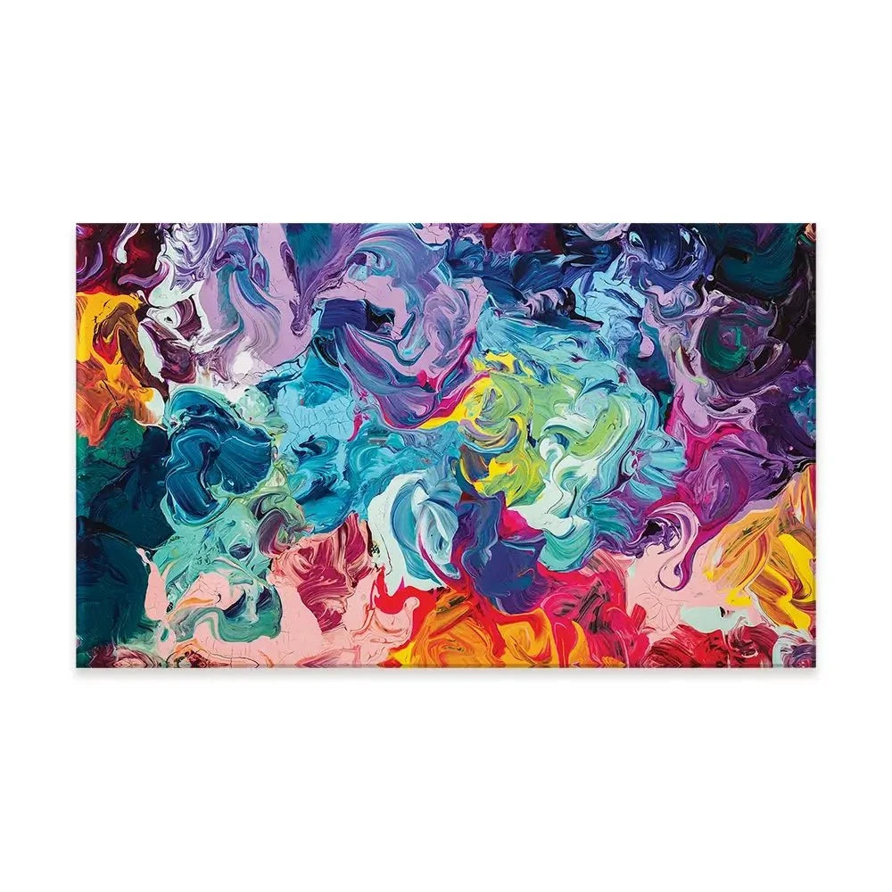 Colourful Abstract Oil Painting Canvas Print Colourful Abstract Oil Painting Canvas Print wall art product vhpicstock / Shutterstock