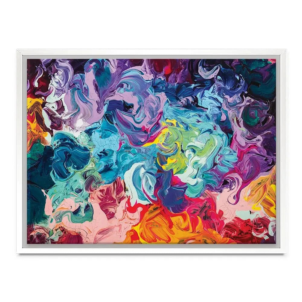 Colourful Abstract Oil Painting Canvas Print Colourful Abstract Oil Painting Canvas Print wall art product vhpicstock / Shutterstock