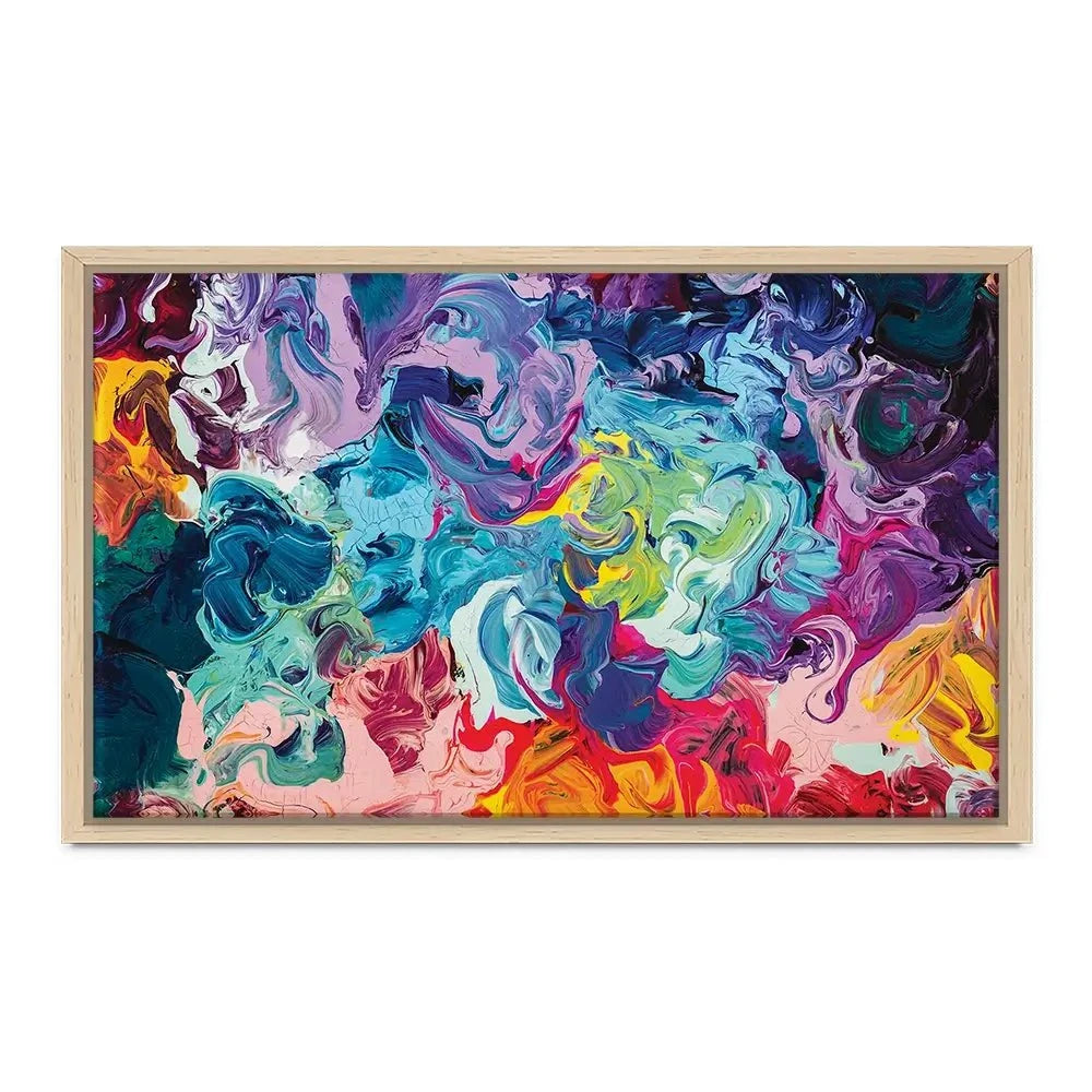 Colourful Abstract Oil Painting Canvas Print Colourful Abstract Oil Painting Canvas Print wall art product vhpicstock / Shutterstock