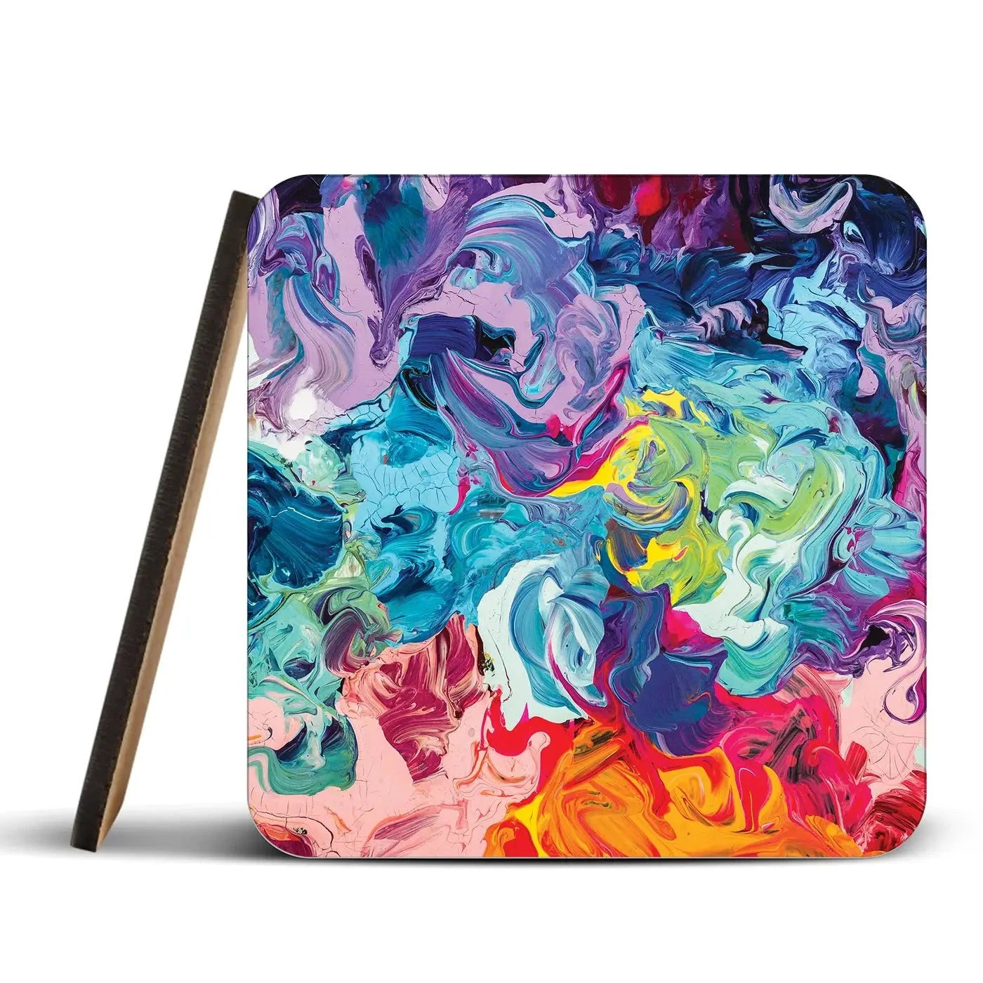 Colourful Abstract Oil Painting Coaster Set Colourful Abstract Oil Painting Coaster Set wall art product vhpicstock / Shutterstock