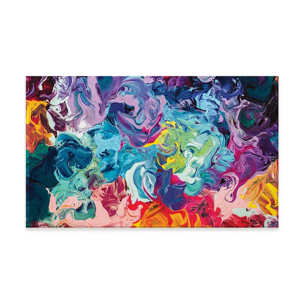 Colourful Abstract Oil Painting Oversized Canvas Print Colourful Abstract Oil Painting Oversized Canvas Print wall art product vhpicstock / Shutterstock
