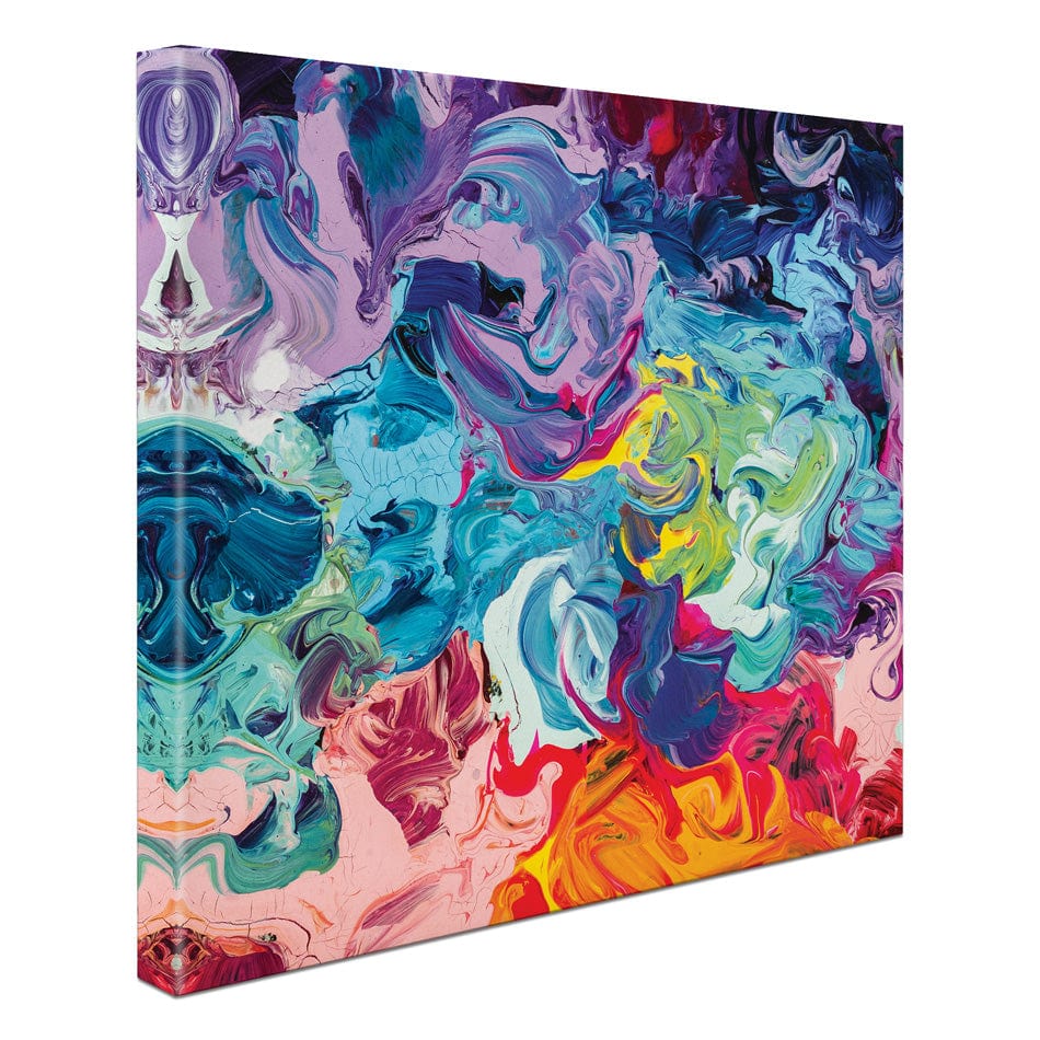 Colourful Abstract Oil Painting Square Canvas Print wall art product vhpicstock / Shutterstock