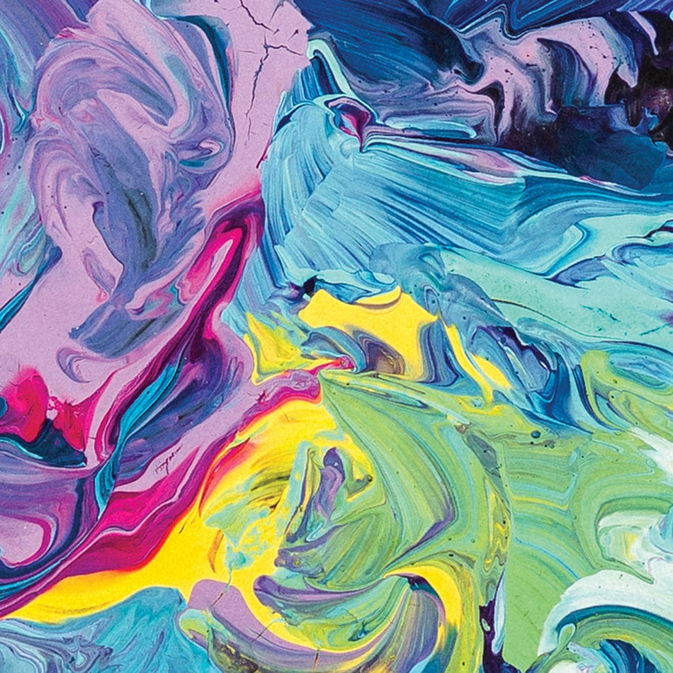 Colourful Abstract Oil Painting Square Canvas Print wall art product vhpicstock / Shutterstock