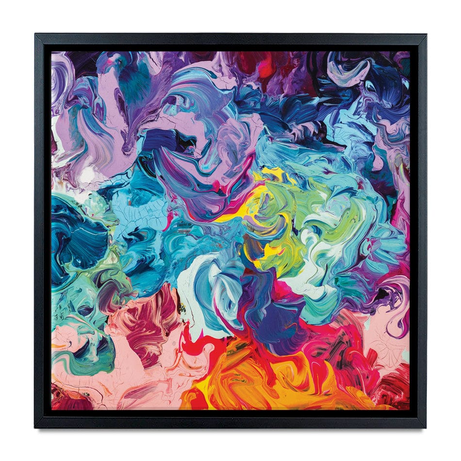 Colourful Abstract Oil Painting Square Canvas Print wall art product vhpicstock / Shutterstock