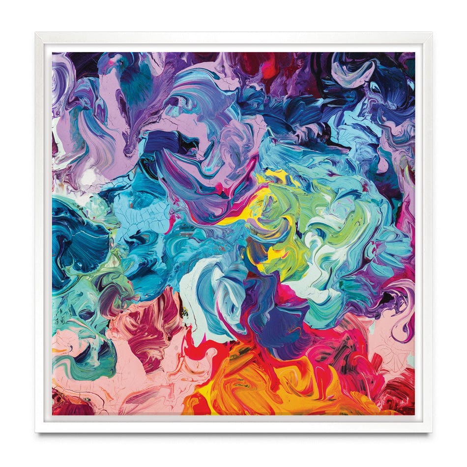 Colourful Abstract Oil Painting Square Canvas Print wall art product vhpicstock / Shutterstock