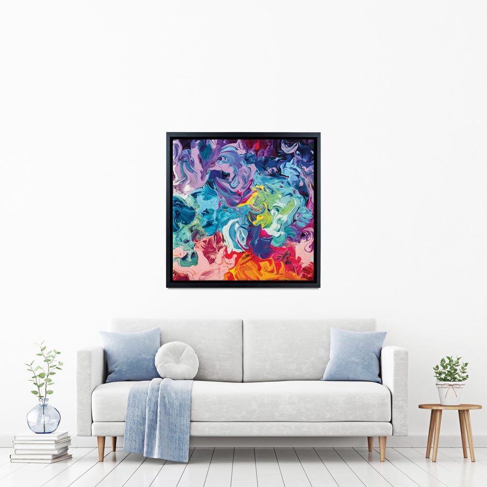 Colourful Abstract Oil Painting Square Canvas Print wall art product vhpicstock / Shutterstock