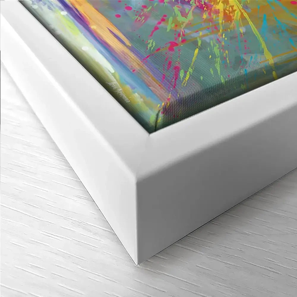 Colourful Ballerinas Trio Canvas Print Colourful Ballerinas Trio Canvas Print | Trio Canvas Art wall art product Leon Devenice
