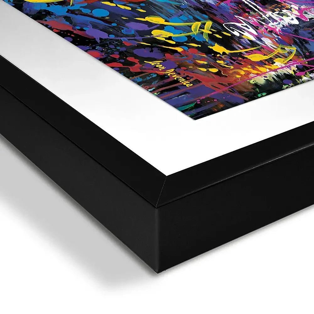 Colourful Bowie Framed Art Print Colourful Bowie Framed Art Print wall art product Leon Devenice