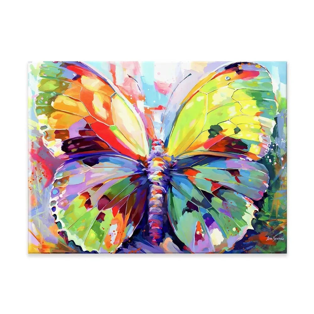 Colourful Butterfly Canvas Print Colourful Butterfly Canvas Print wall art product Leon Devenice