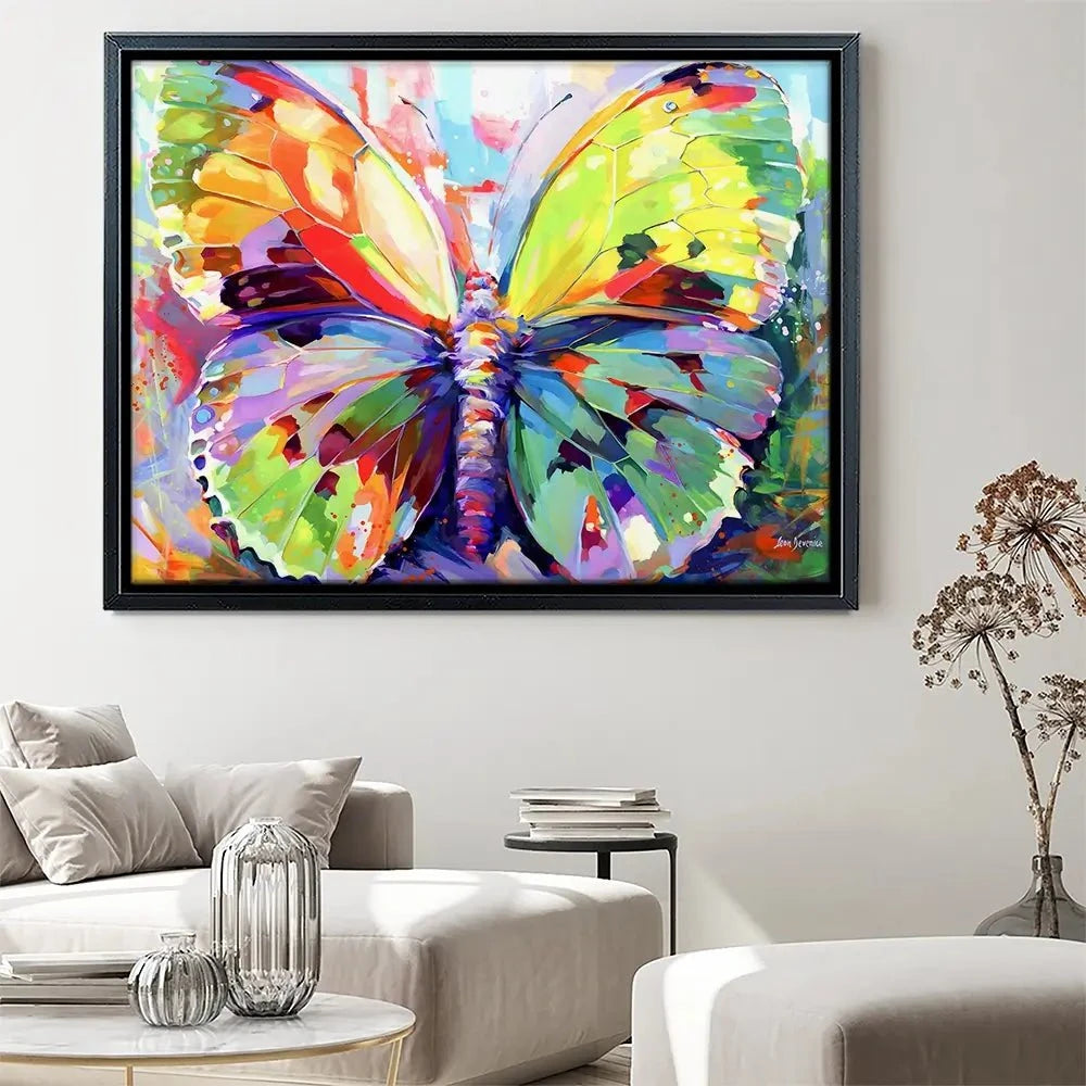 Colourful Butterfly Canvas Print Colourful Butterfly Canvas Print wall art product Leon Devenice