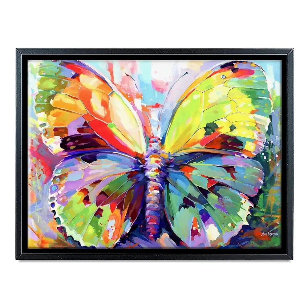 Colourful Butterfly Canvas Print Colourful Butterfly Canvas Print wall art product Leon Devenice