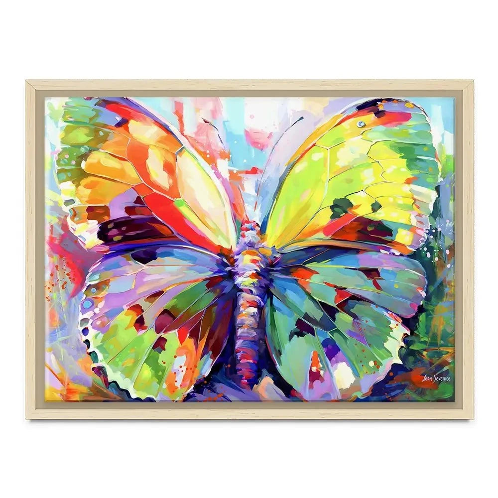 Colourful Butterfly Canvas Print Colourful Butterfly Canvas Print wall art product Leon Devenice