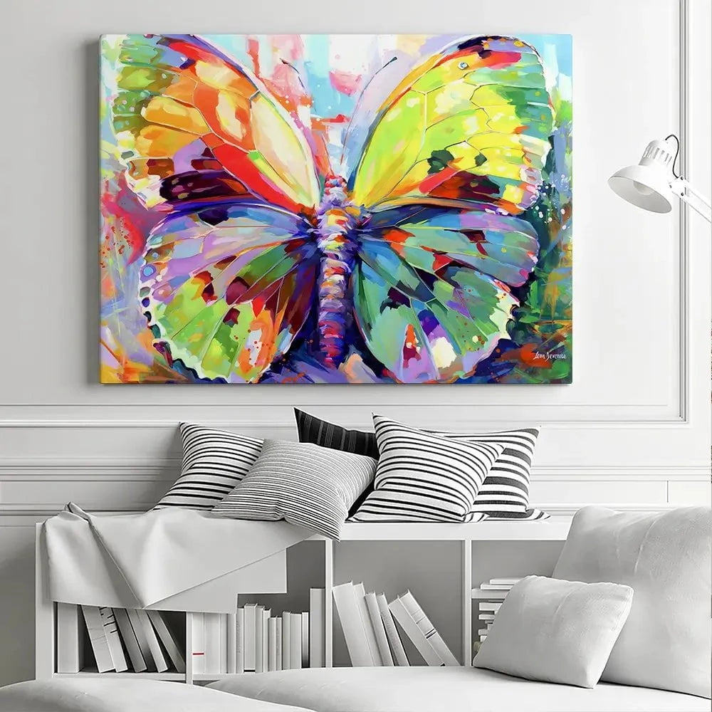 Colourful Butterfly Canvas Print Colourful Butterfly Canvas Print wall art product Leon Devenice