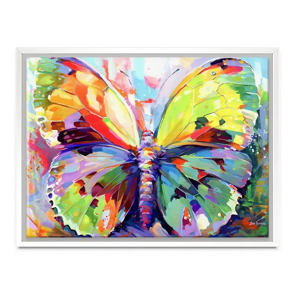 Colourful Butterfly Canvas Print Colourful Butterfly Canvas Print wall art product Leon Devenice