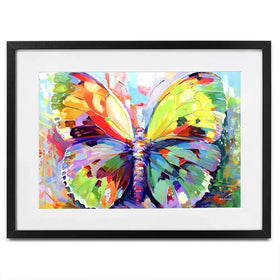 Colourful Butterfly Framed Art Print Colourful Butterfly Framed Art Print wall art product Leon Devenice