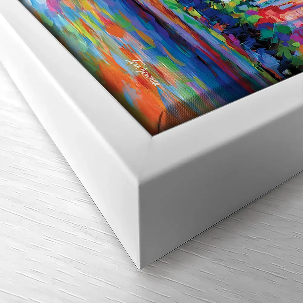 Colourful Chicago Skyline Canvas Print Colourful Chicago Skyline Canvas Print wall art product Leon Devenice
