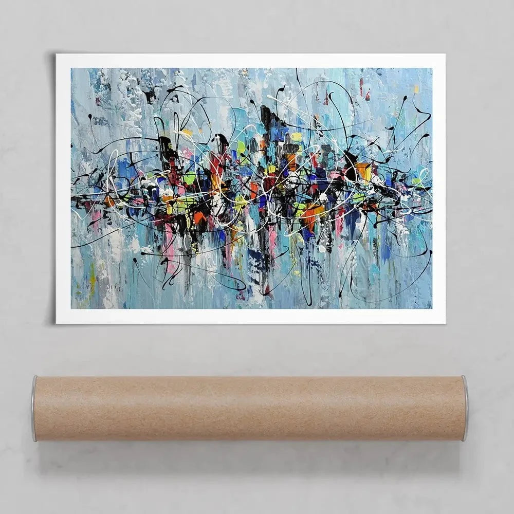 Colourful City Art Print Colourful City Art Print wall art product Olga Tkachyk