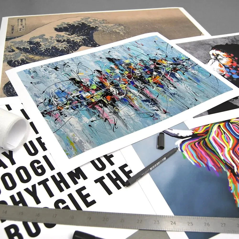 Colourful City Art Print Colourful City Art Print wall art product Olga Tkachyk