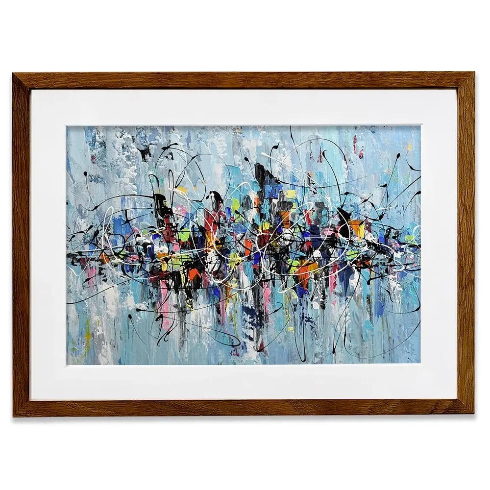 Colourful City Framed Art Print Colourful City Framed Art Print wall art product Olga Tkachyk