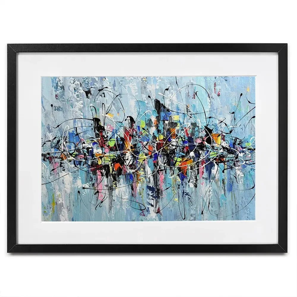 Colourful City Framed Art Print Colourful City Framed Art Print wall art product Olga Tkachyk