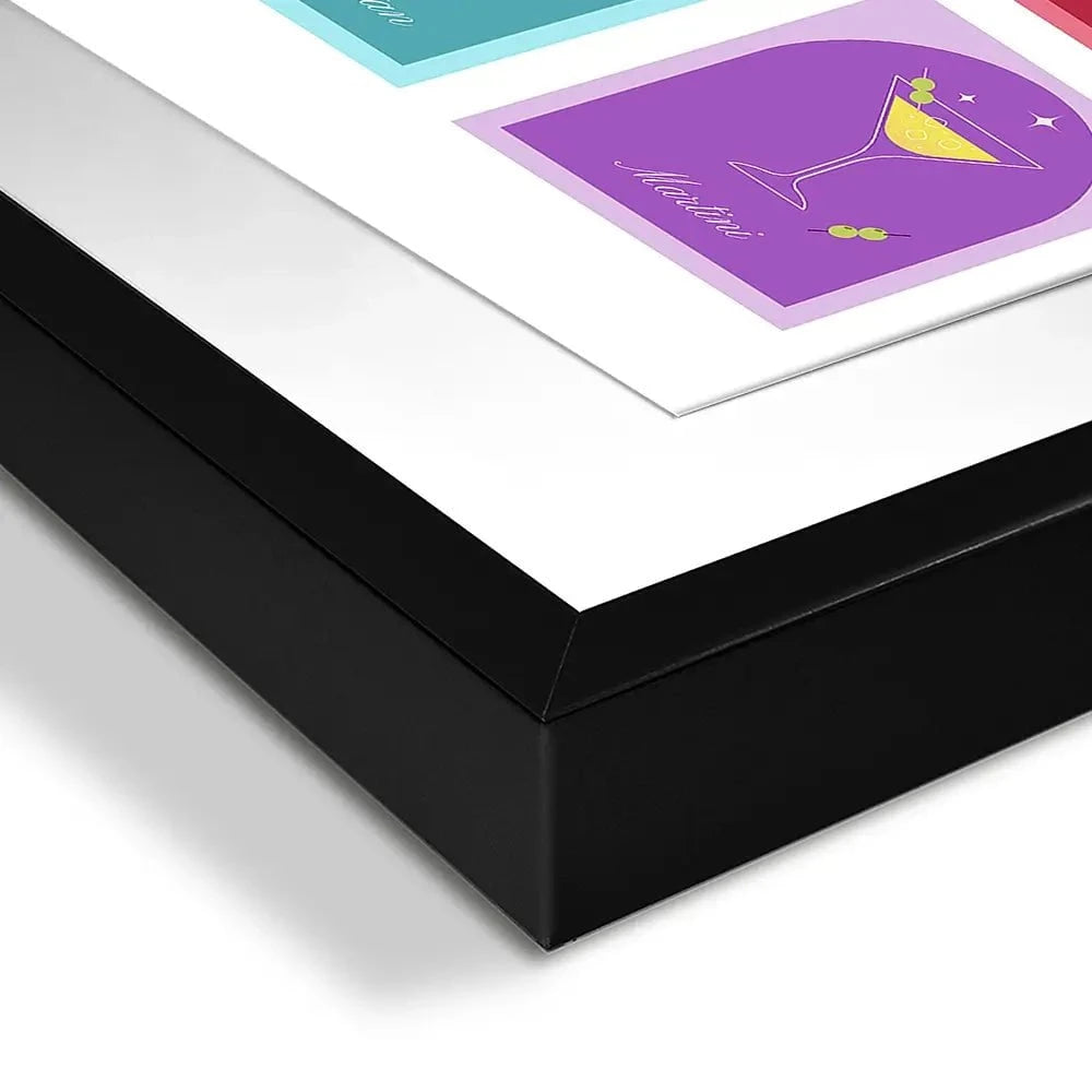 Colourful Classic Cocktails Framed Art Print Colourful Classic Cocktails Framed Art Print wall art product Art Print Shop