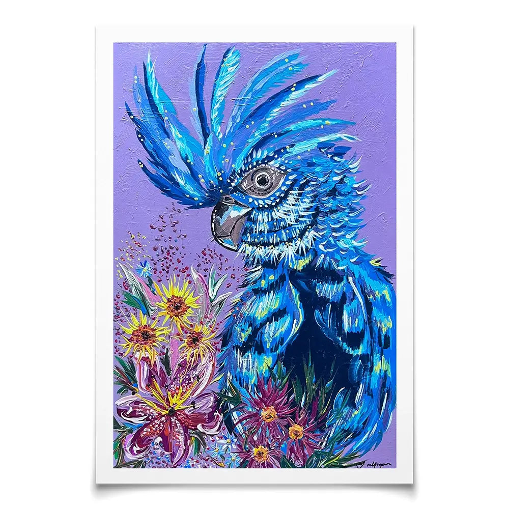 Colourful Cocktaoo Art Print Colourful Cocktaoo Art Print wall art product Jo Mulligan