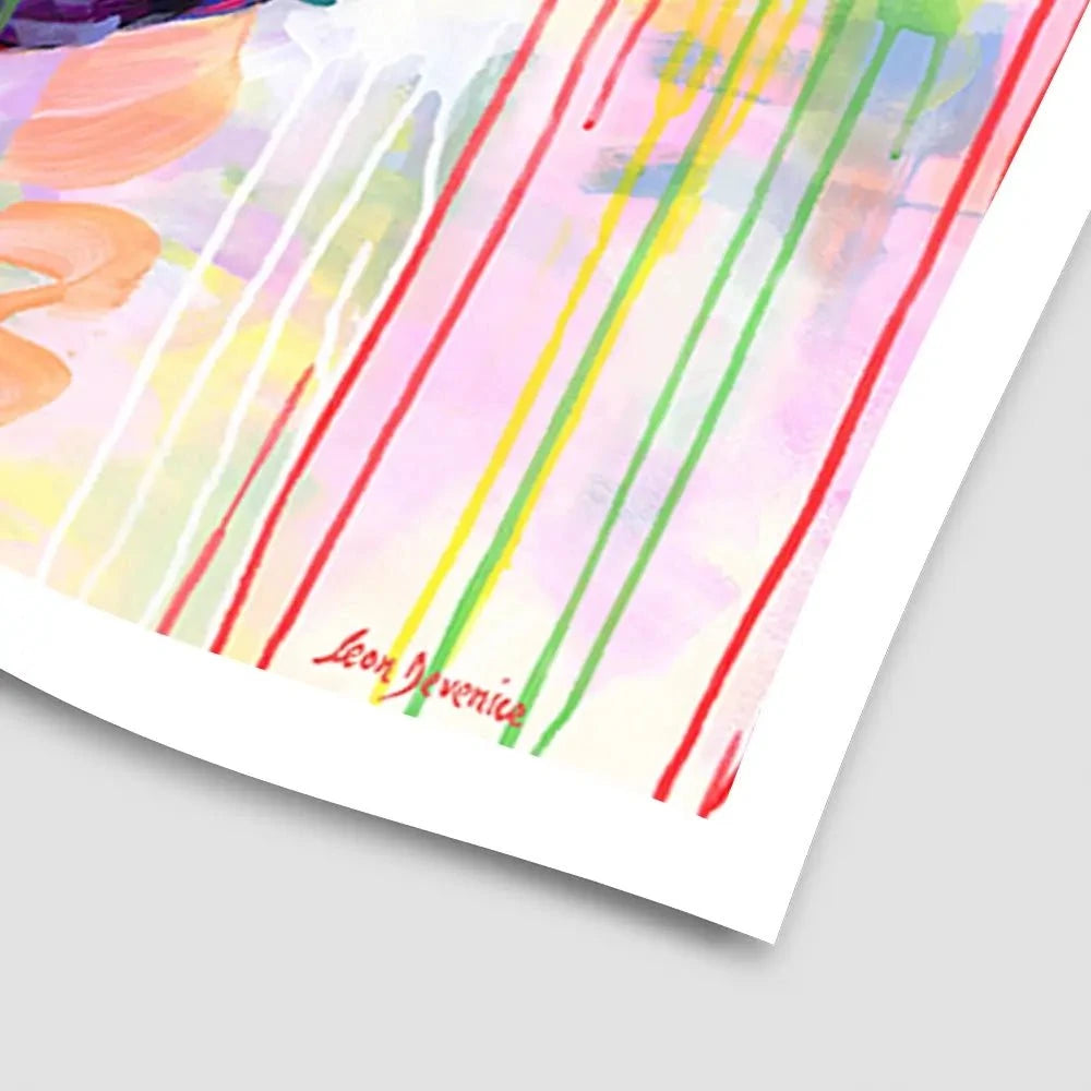 Colourful Elephant Art Print Colourful Elephant Art Print wall art product Leon Devenice