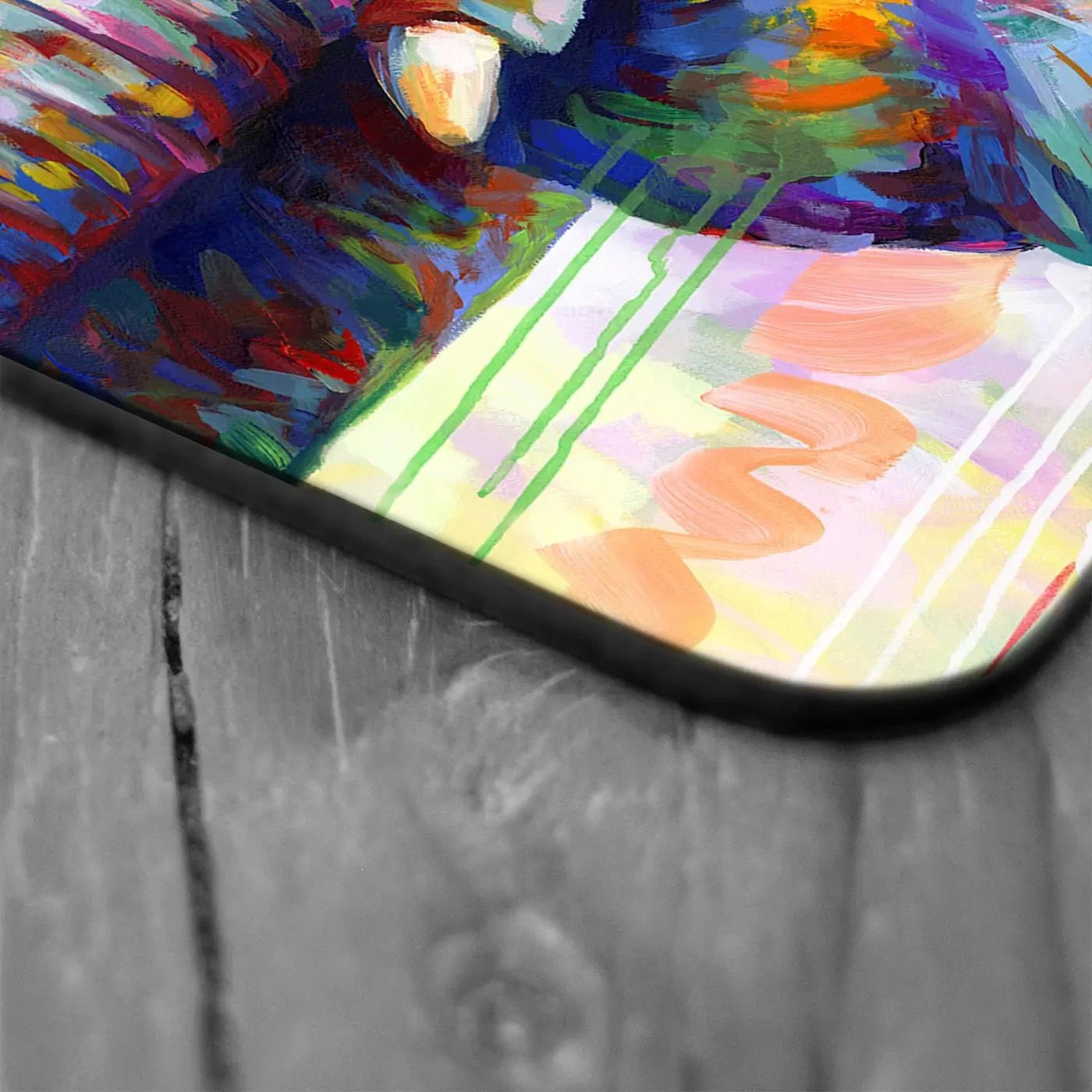 Colourful Elephant Coaster Set Rainbow Soul Tree Coaster Set | Rainbow Soul Tree Art Coasters wall art product Leon Devenice