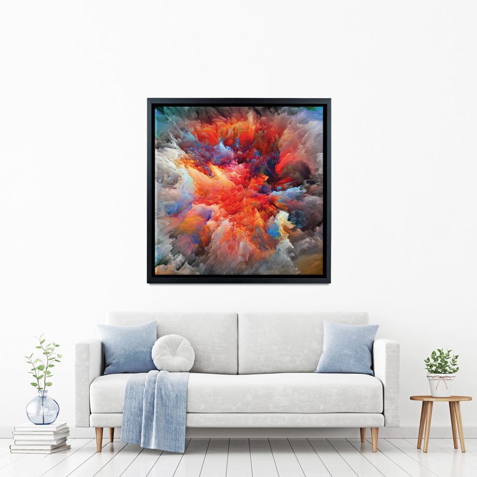 Colourful Explosion Square Canvas Print wall art product agsandrew / Shutterstock