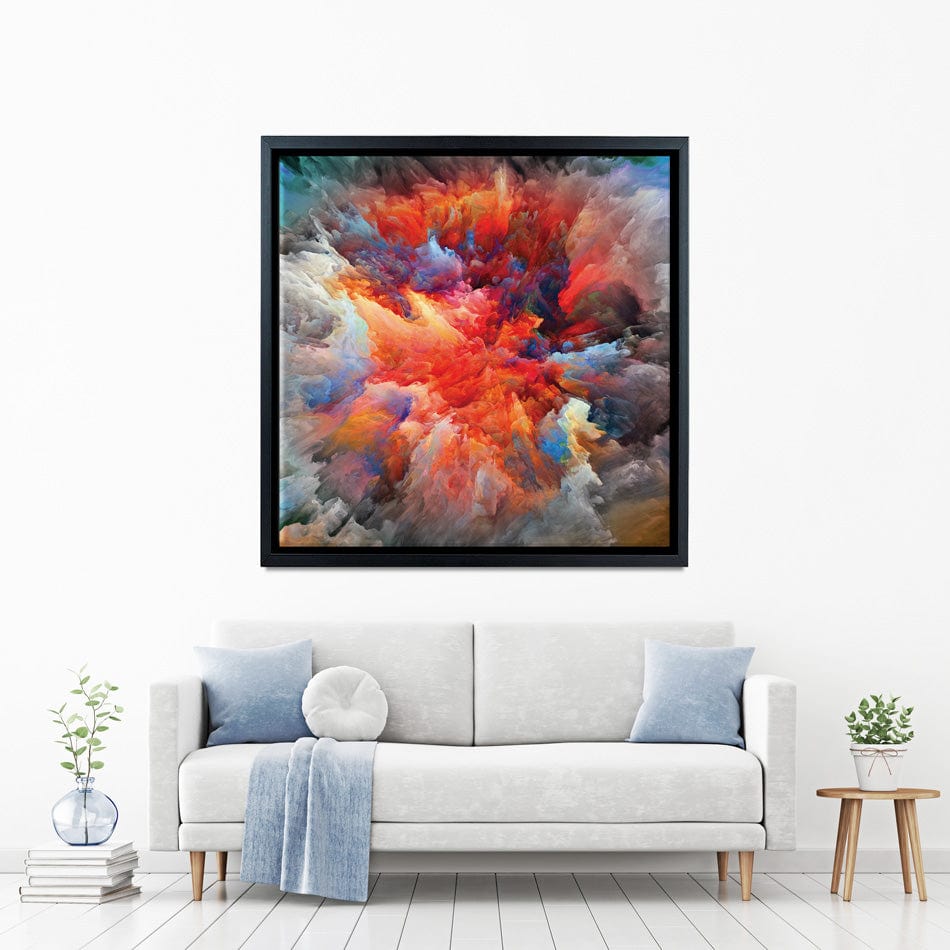 Colourful Explosion Square Canvas Print wall art product agsandrew / Shutterstock