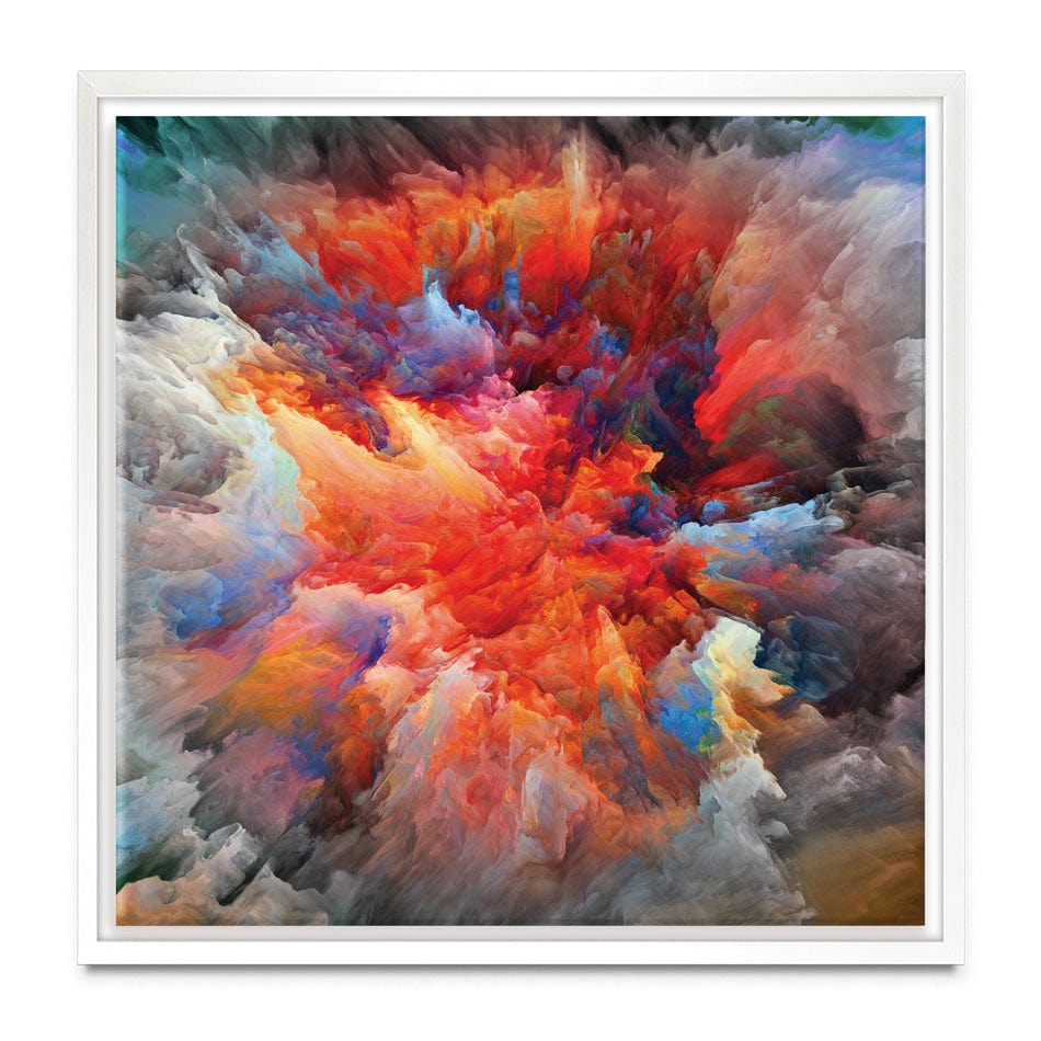 Colourful Explosion Square Canvas Print wall art product agsandrew / Shutterstock