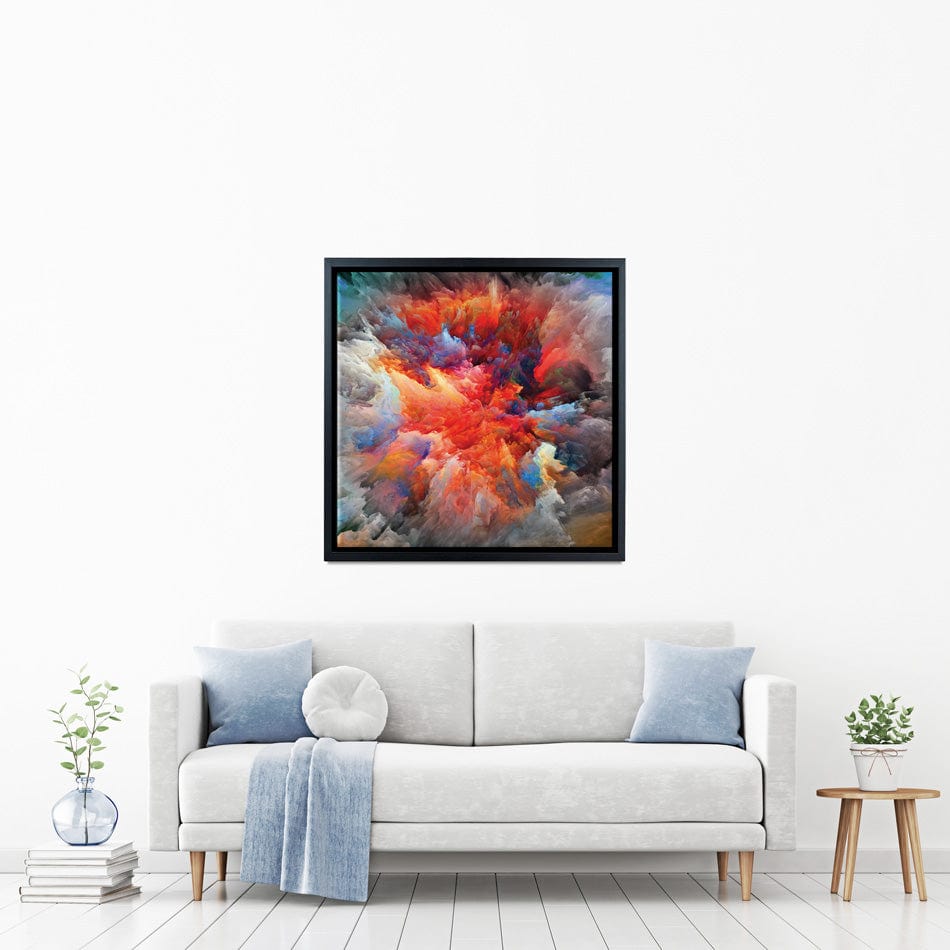 Colourful Explosion Square Canvas Print wall art product agsandrew / Shutterstock